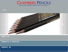 Tablet Screenshot of chamberspencils.co.uk